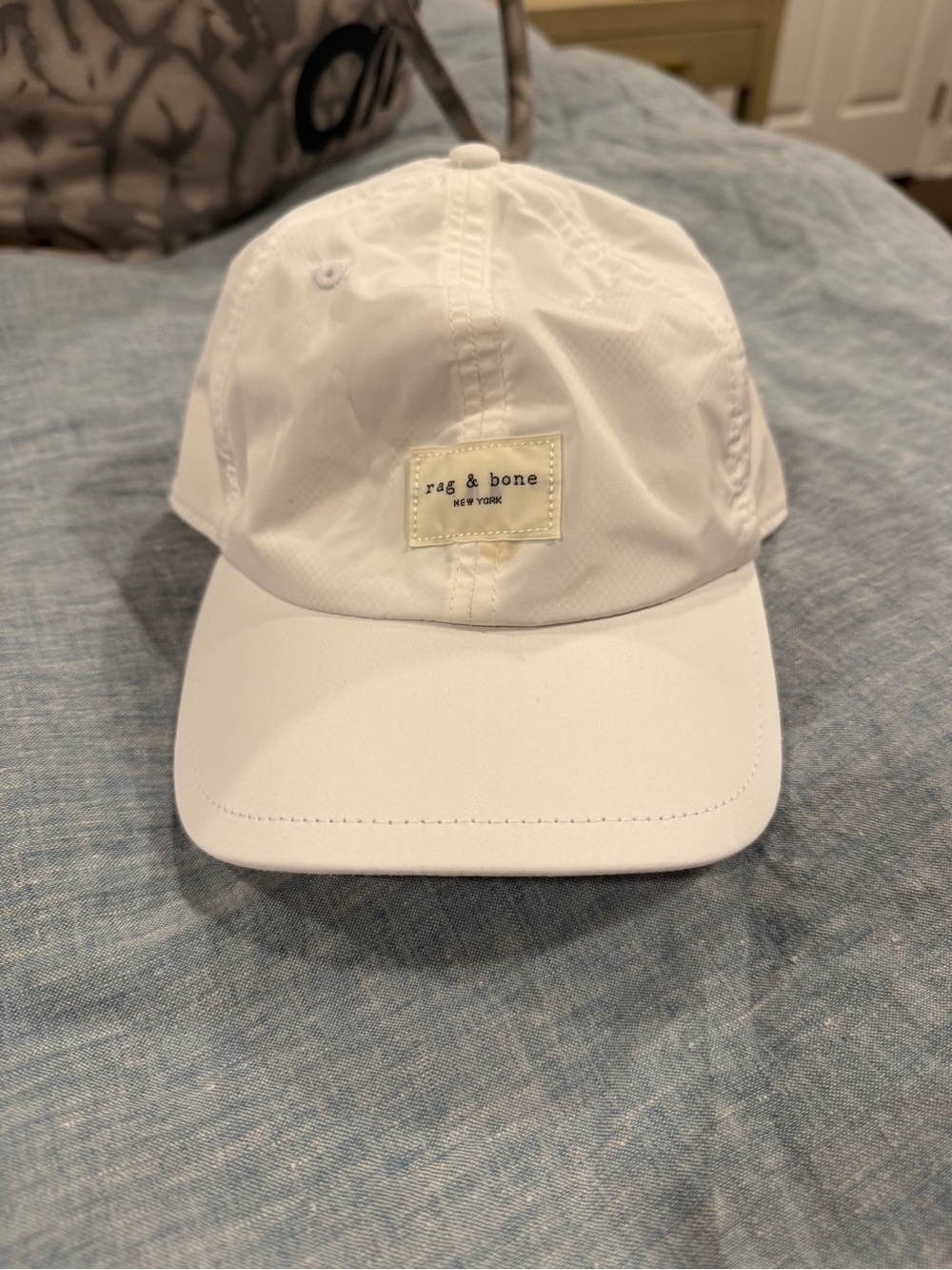 rag & bone White Logo Baseball Cap